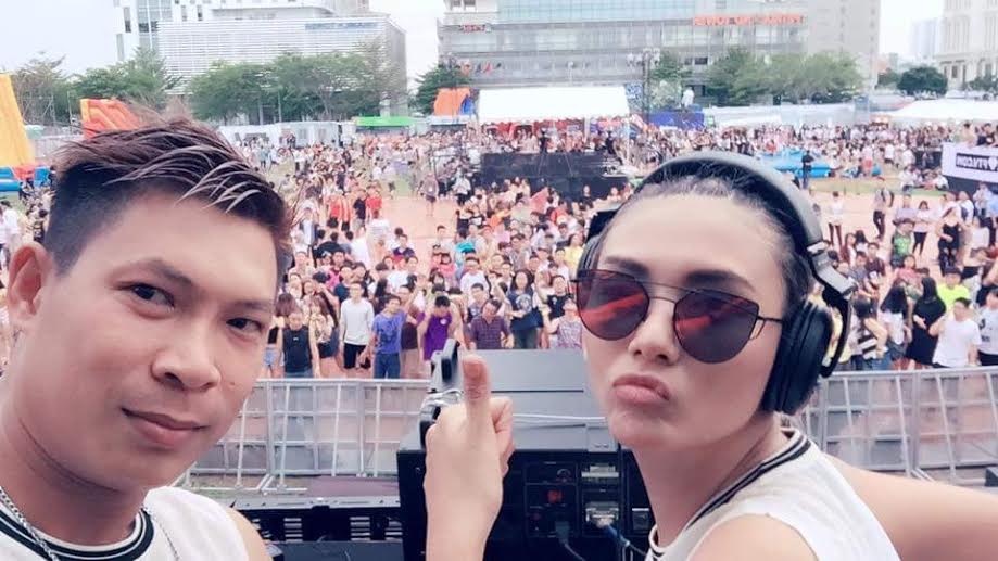 Hoang Yen, Lai Thanh Huong choi nhac ben 'phu thuy DJ' hinh anh