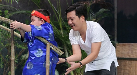 Truong Giang vat va dung vo 'Ben cau det lua' phien ban nhi hinh anh