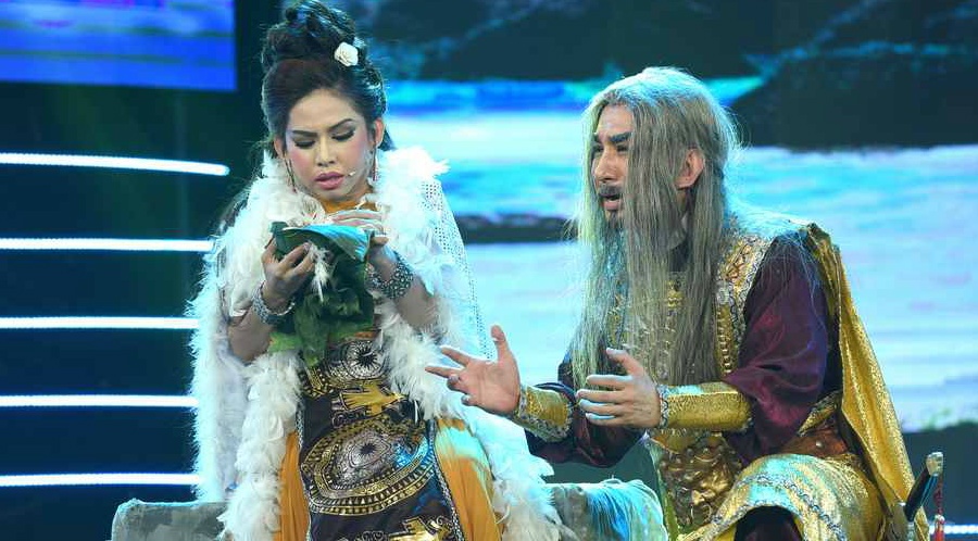 Cha con Kim Tu Long xuat than voi Truyen thuyet Co Loa hinh anh