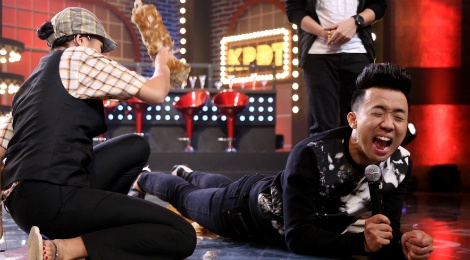 Tran Thanh bi Nam Thu, Anh Duc danh trong game show hinh anh