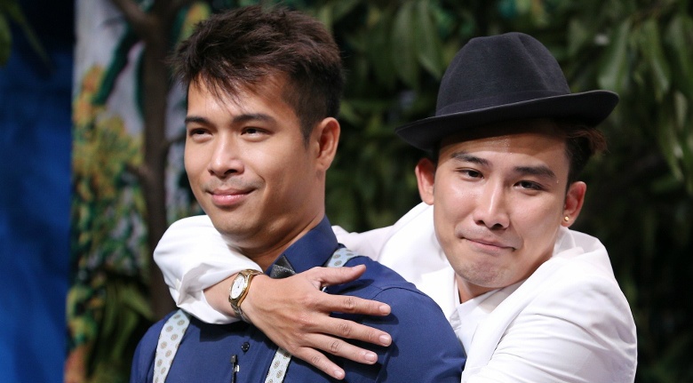 Truong The Vinh nhong nheo voi Chi Thien hinh anh