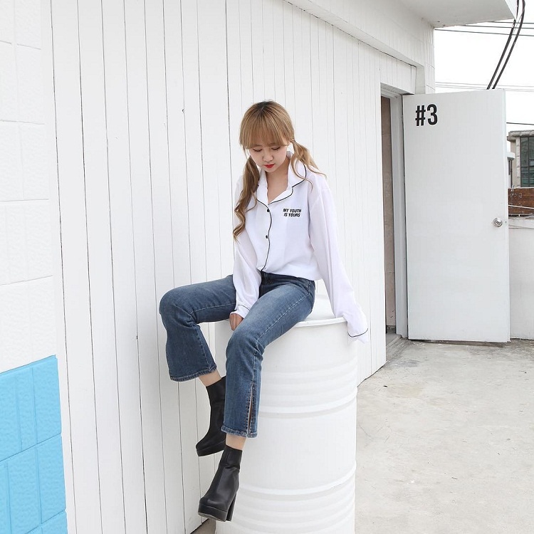 Mốt quần ống loe trở lại ảnh 9 Mot quan ong loe tro lai anh 9