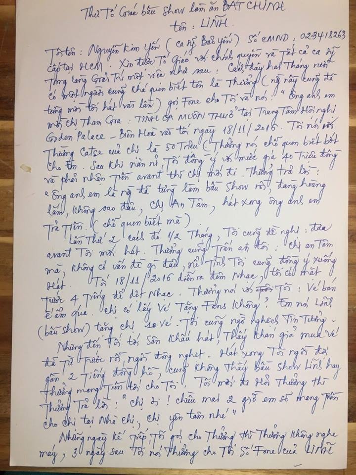 Bảo Yến tố bầu show quỵt cát-xê ảnh 1 Bao Yen to bau show quyt cat-xe anh 1