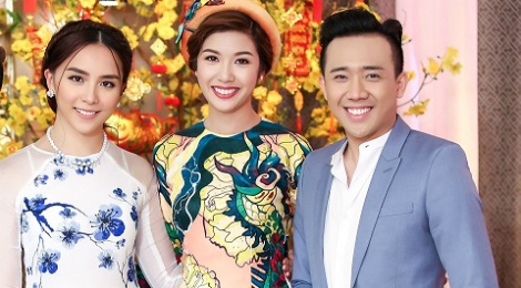 Tran Thanh hao hung ban chuyen nam Dau voi a hau Thien Ly hinh anh