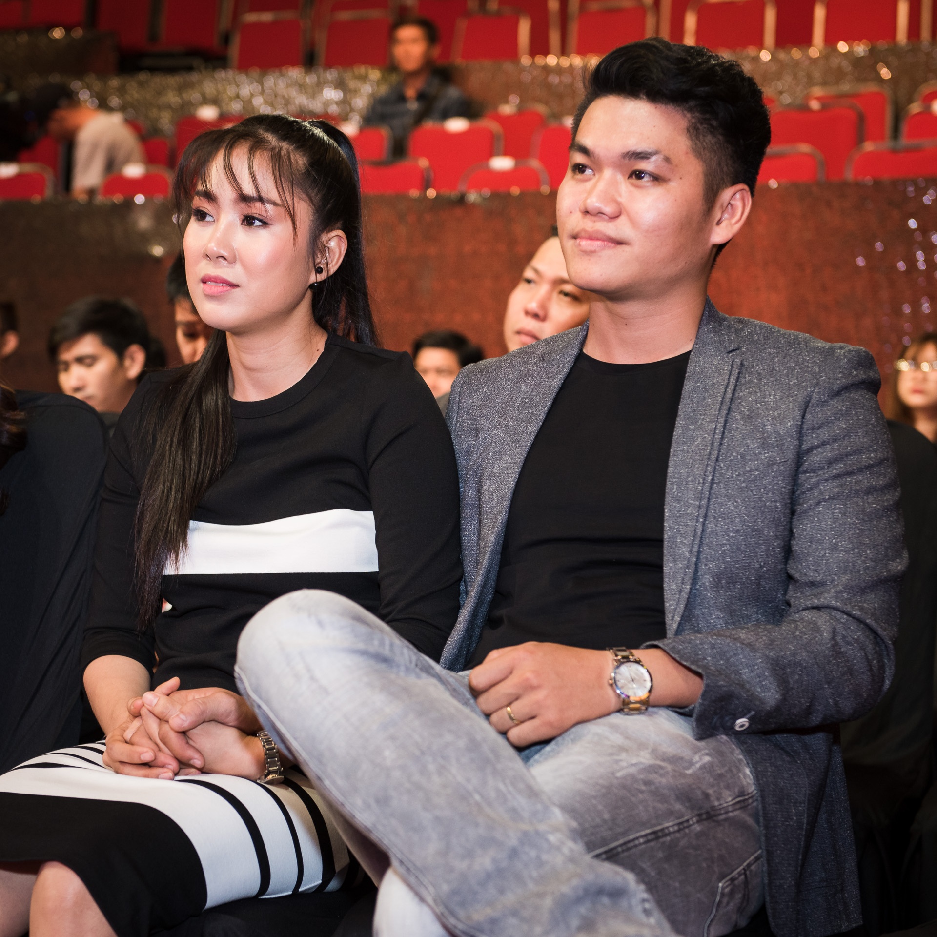 Le Phuong va ban trai thi Ngoi sao phuong Nam anh 1