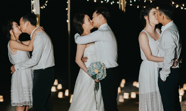 Clip MC Thanh Trung cau hon vo sap cuoi hinh anh