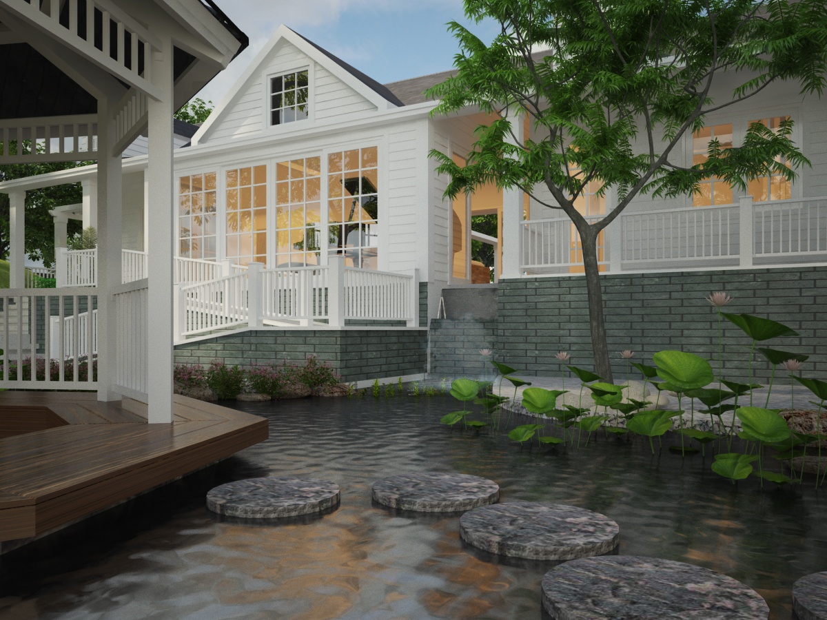 thiet ke nha vuon dep anh 4