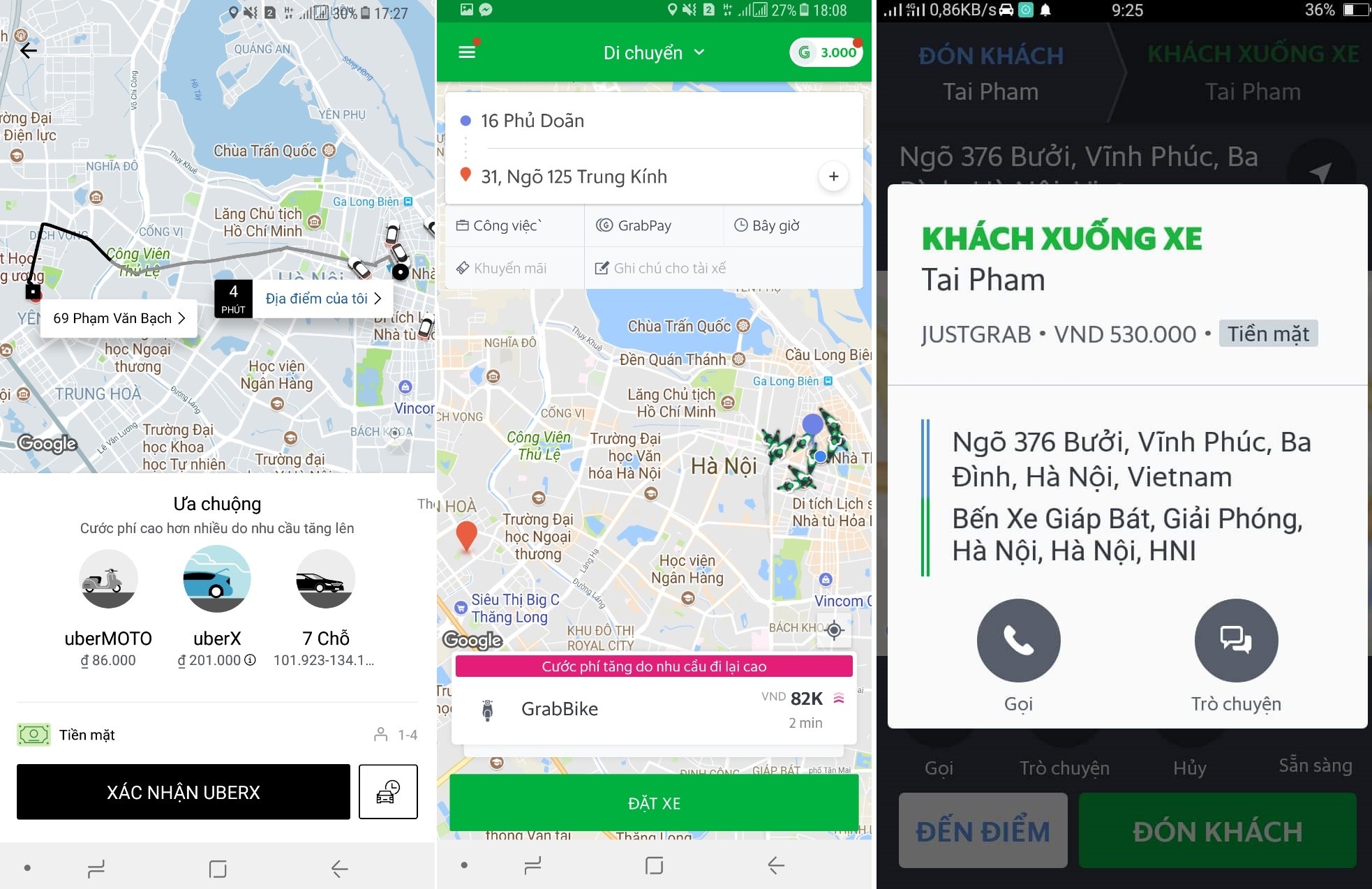 giá cước uber grab tăng cao dịp Tết ảnh 2 gia cuoc uber grab tang cao dip Tet anh 2