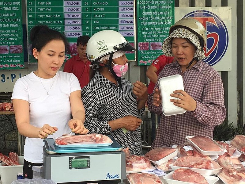 Gia thit heo tang soc hinh anh