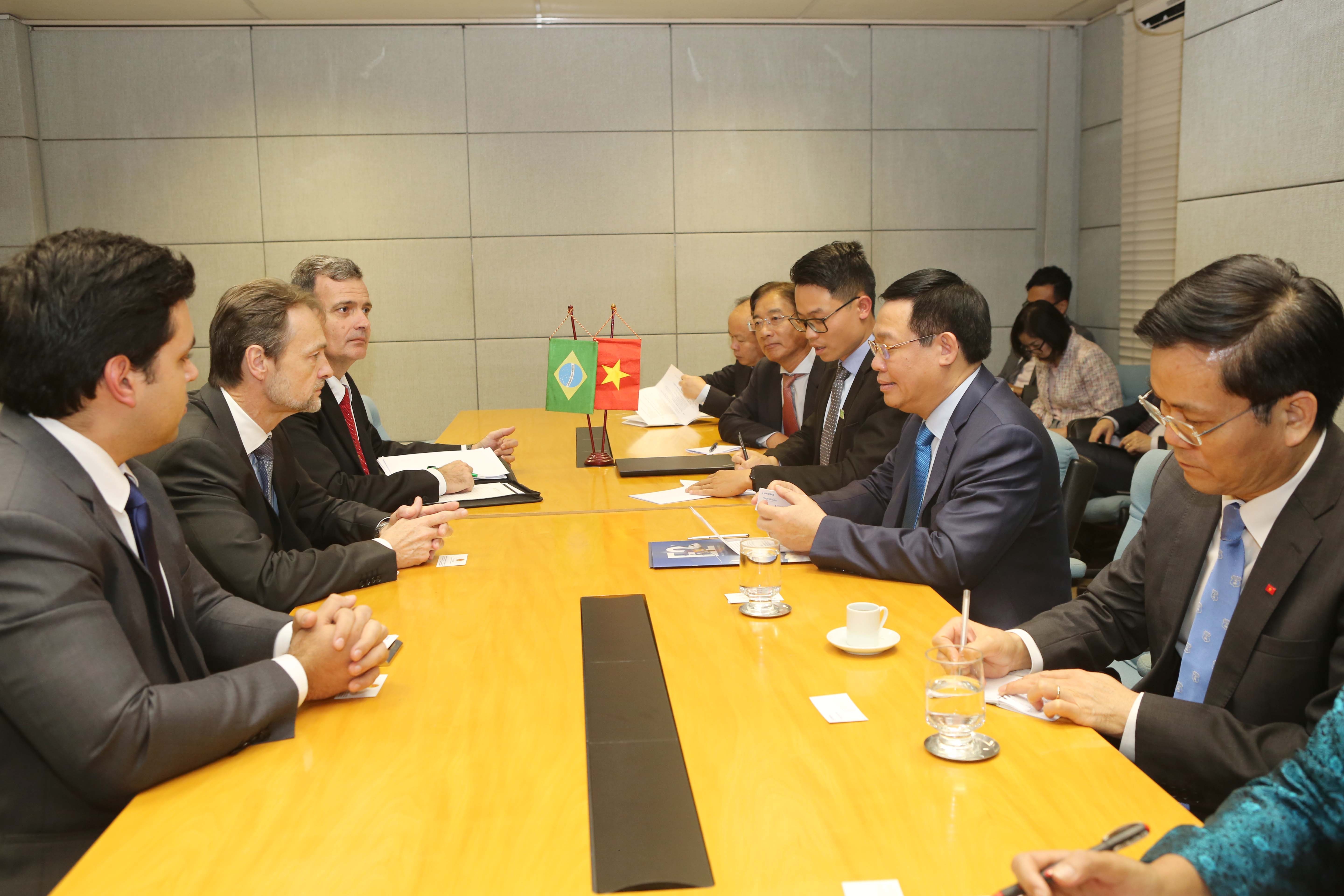 Pho thu tuong gap cac doanh nghiep lon Brazil quan tam toi Viet Nam hinh anh