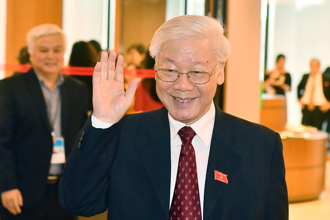 Toan van phat bieu nham chuc cua Chu tich nuoc Nguyen Phu Trong hinh anh