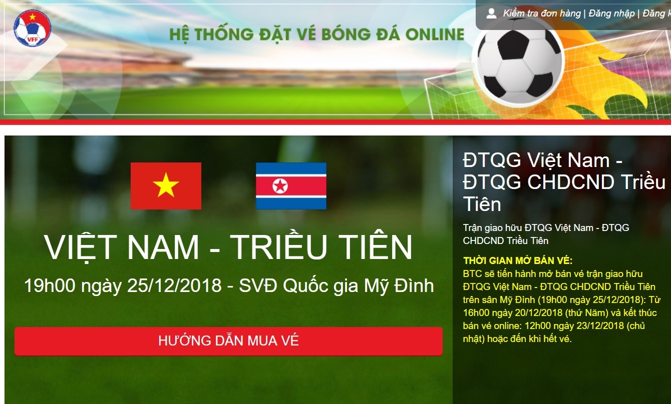 Mo ban ve tran Viet Nam vs Trieu Tien, sau 30 phut con gan 3.000 ve hinh anh