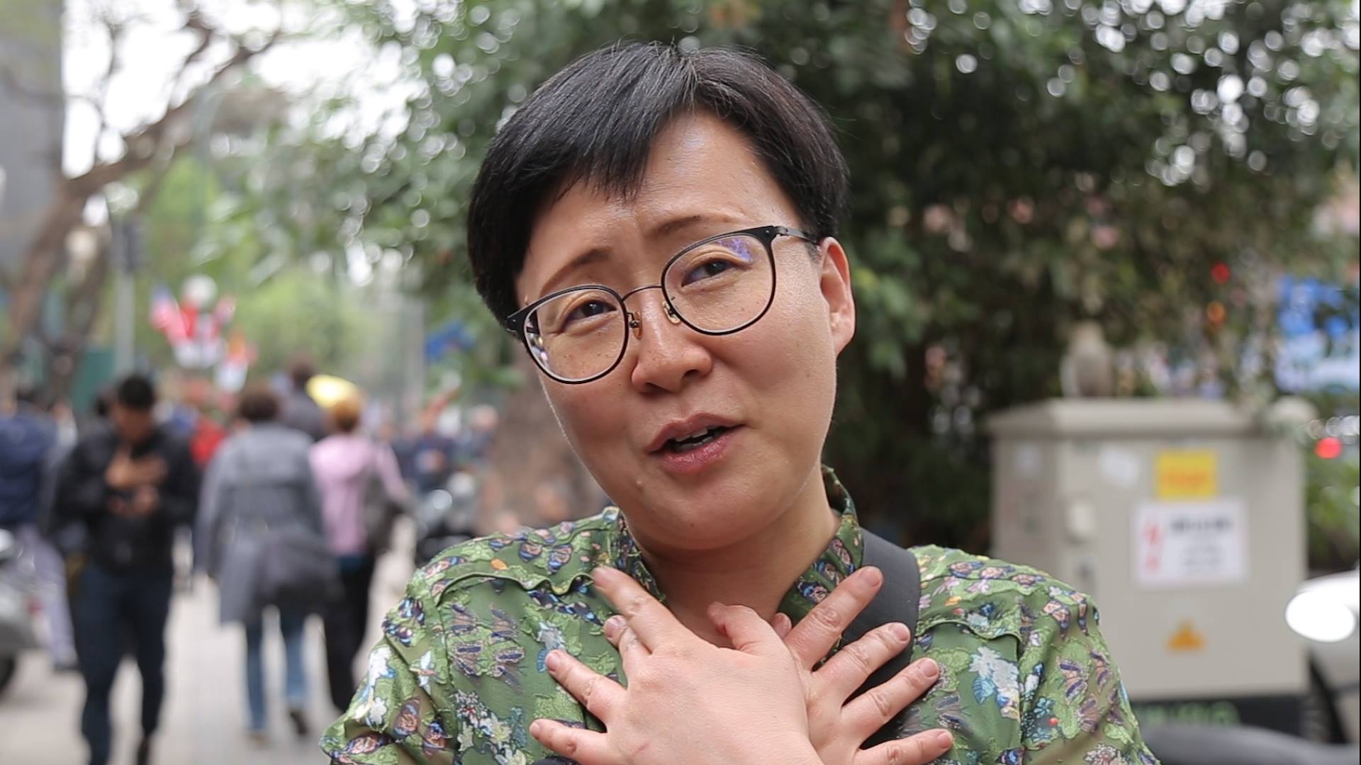 Nguoi Han Quoc o Ha Noi: 'Ong Kim Jong Un den day vi hoa binh' hinh anh