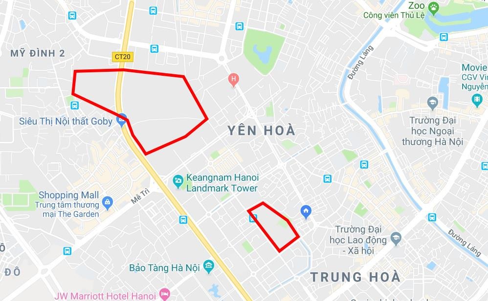 cong vien nam trung yen,  cong vien cv1 cau giay,  2 cong vien bi bo hoang o cau giay,  cong vien cau giay anh 12