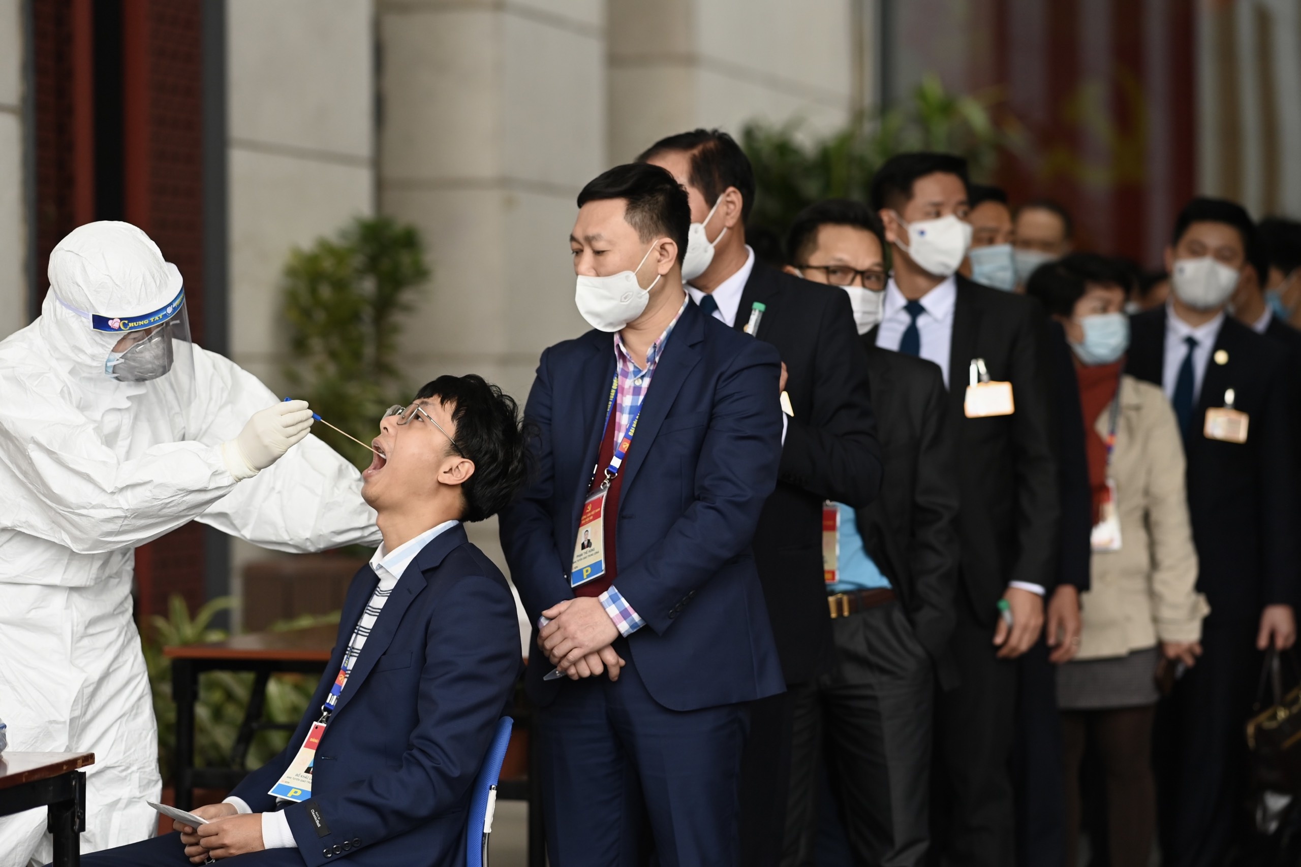 xet nghiem Covid-19 tai dai hoi xiii anh 7