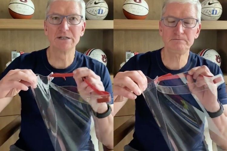 Apple san xuat tam chan mat cho nhan vien y te anh 1