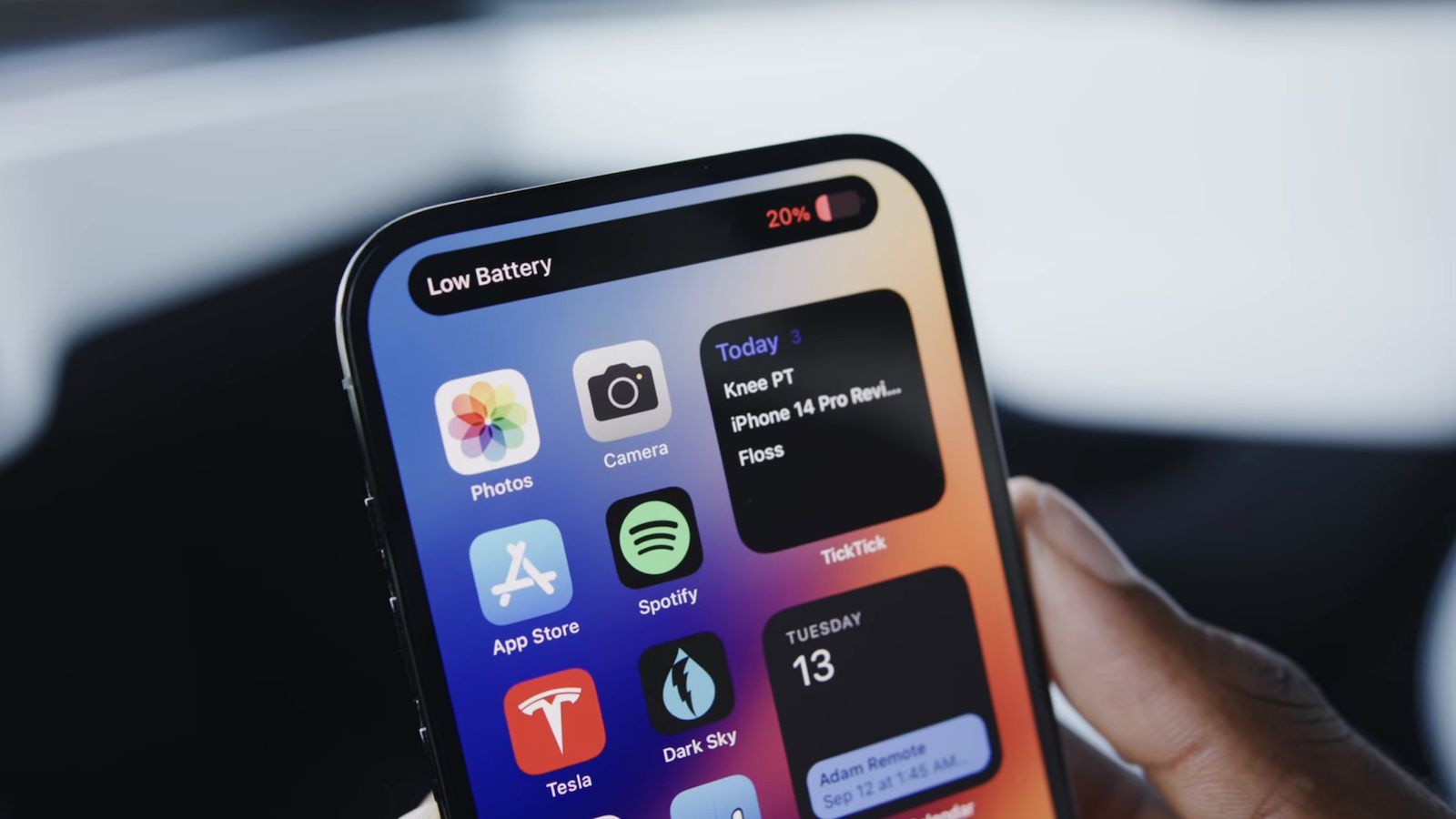 Ung dung mang ca vuon thu len Dynamic Island cua iPhone 14 hinh anh