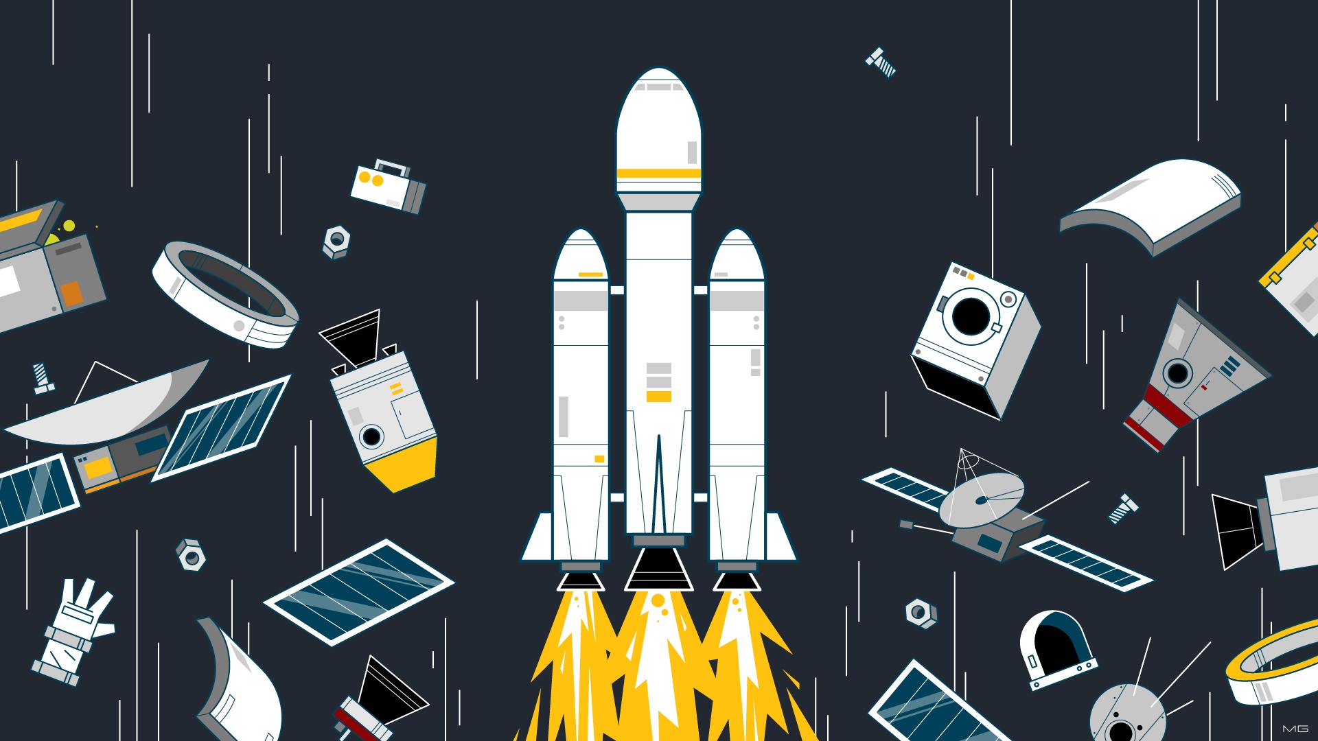 Cuoc dua don rac vu tru hinh anh