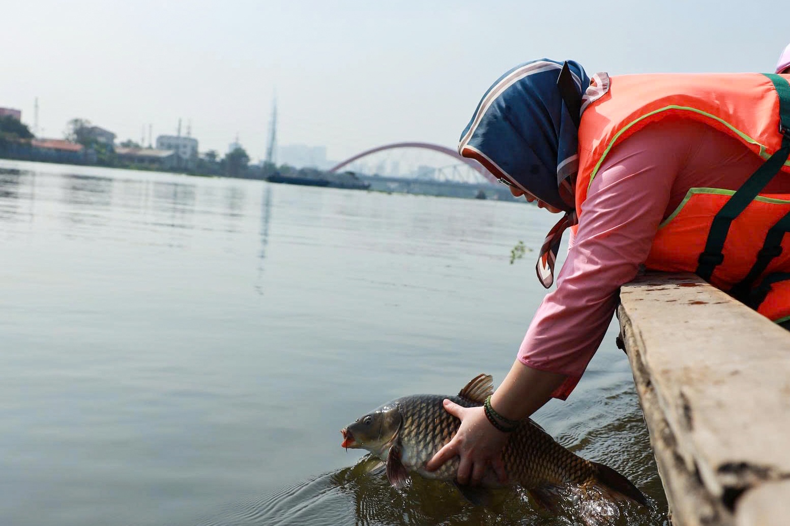 Nguoi dan TP.HCM ra giua song tien ong Cong, ong Tao hinh anh