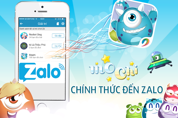 Game mobile Mochi chính thức ra mắt trên nền tảng ứng dụng Zalo.