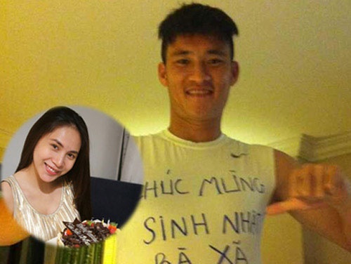 Công Vinh gửi ảnh chúc mừng sinh nhật bà xã trong thời gian Thủy Tiên mang bầu.