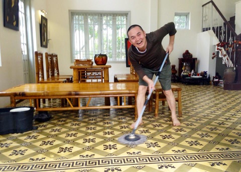 Với danh hài được nhiều người yêu mến này thì làm việc nhà cũng là một cách hoạt động thể thao