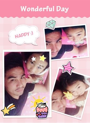 Niềm an ủi duy nhất của Việt Thắng vào lúc này là gần gũi cô con gái đáng yêu. Ảnh: FBNV