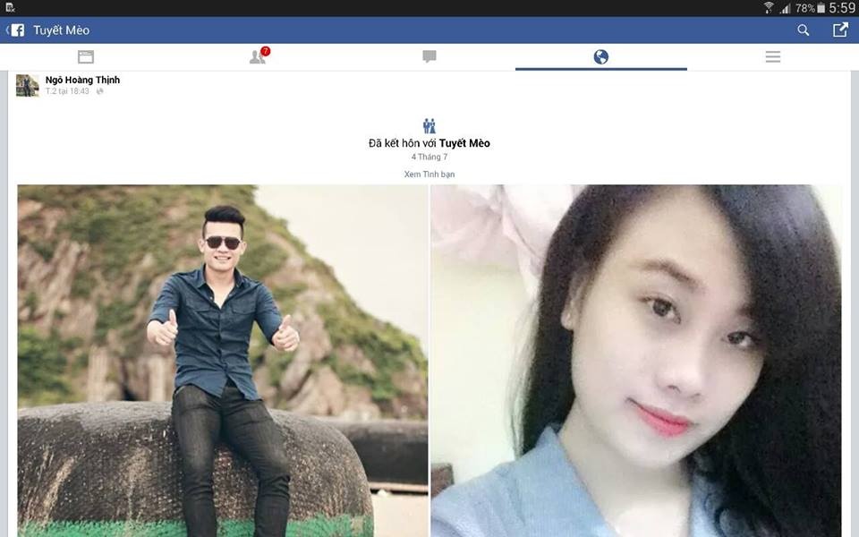 Chàng là cầu thủ còn nàng đang học Cao đẳng Y tại Nghệ An, cả 2 bắt đầu bước vào vườn địa đàng của tình yêu mới chớm nở.