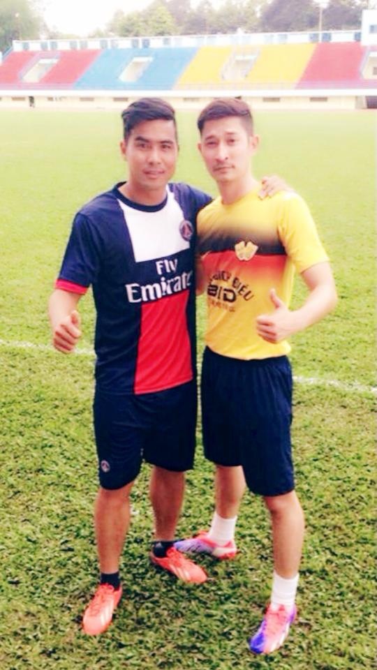 Việt Thắng và diễn viên Huy Khánh. Ảnh: FBNV