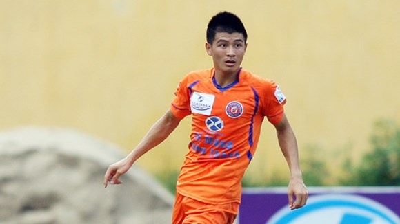 Hải Anh cũng là cầu thủ có lối chơi rất rắn. Ảnh: bongdaplus