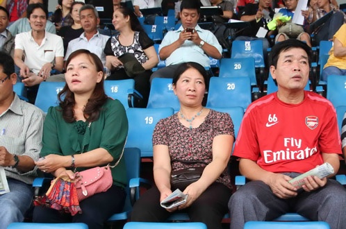 Ông Lương Bách Chiến, bố của tiền vệ Lương Xuân Trường.