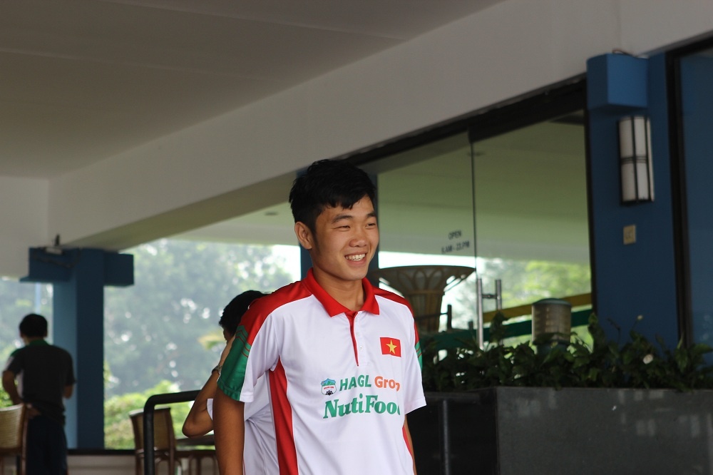 Xuân Trường với nụ cười hiền lành không lẫn vào đâu được.