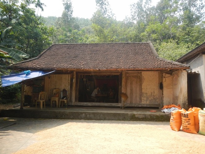 Căn nhà đơn sơ của gia đình Công Phượng ở quê. Ảnh: Vĩnh Yên