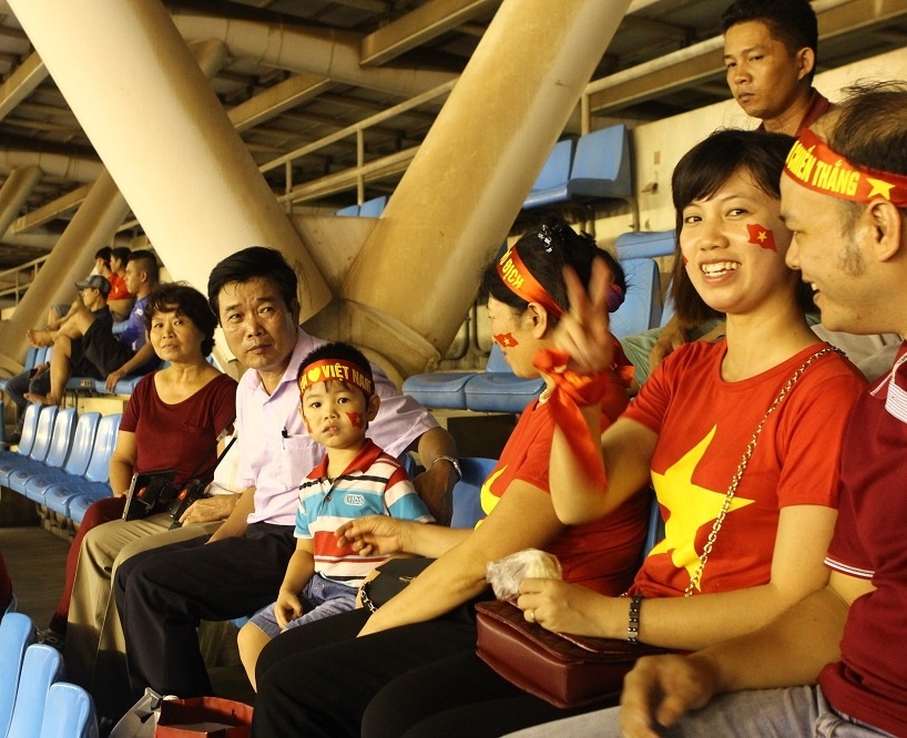 Ai cũng háo hức chờ đợi giây phút nhìn thấy Xuân Trường xuất hiện trên sân.