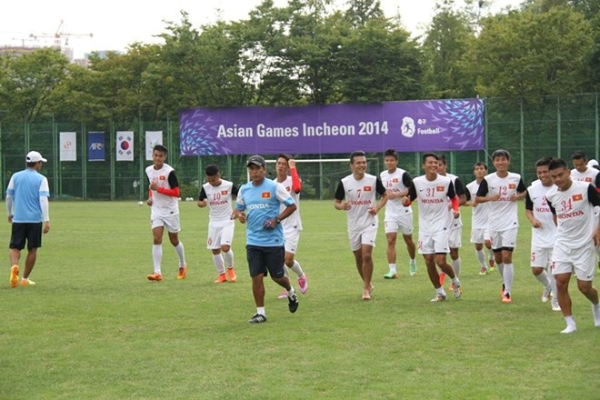 Tâm lý của Olympic Việt Nam đang rất thoải mái. Ảnh: Trọng Phú