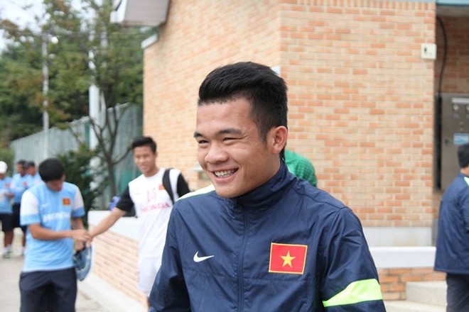 Đội trưởng Hoàng Thịnh tự tin trước giờ G. Ảnh: Trọng Phú