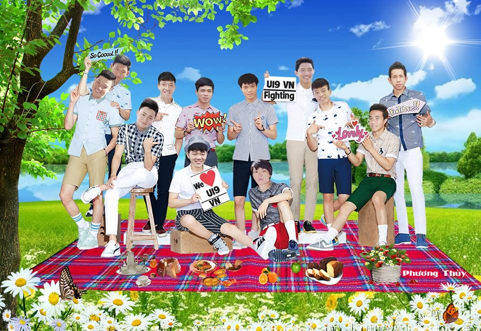 Fan nu giau mat che anh de thuong tang cau thu U19 Viet Nam hinh anh