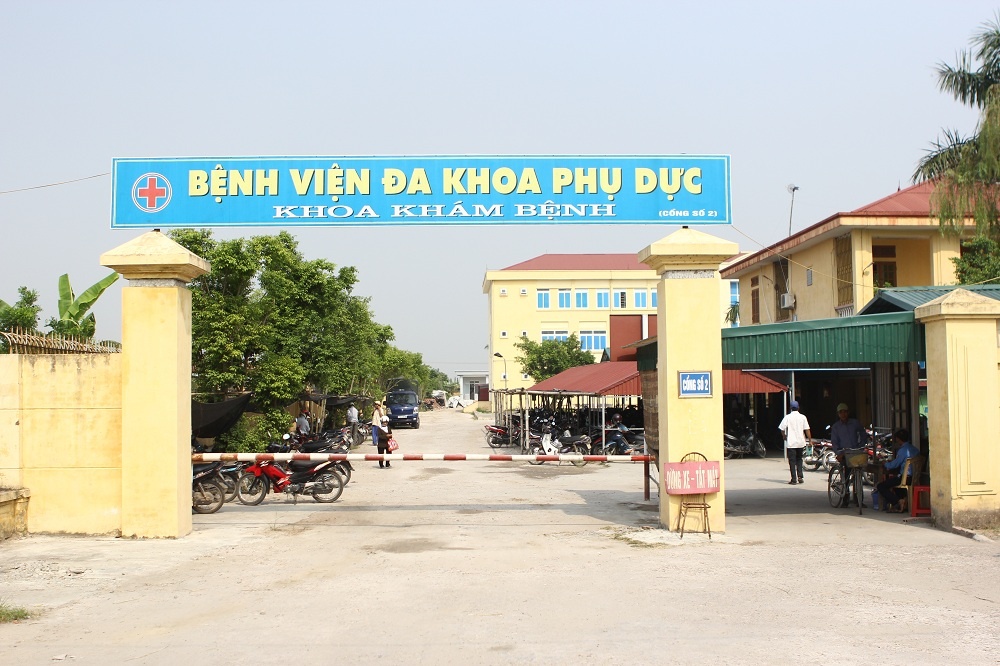 Bệnh viện đa khoa Phụ Dực, nơi bố của tiền vệ Tuấn Anh làm việc.