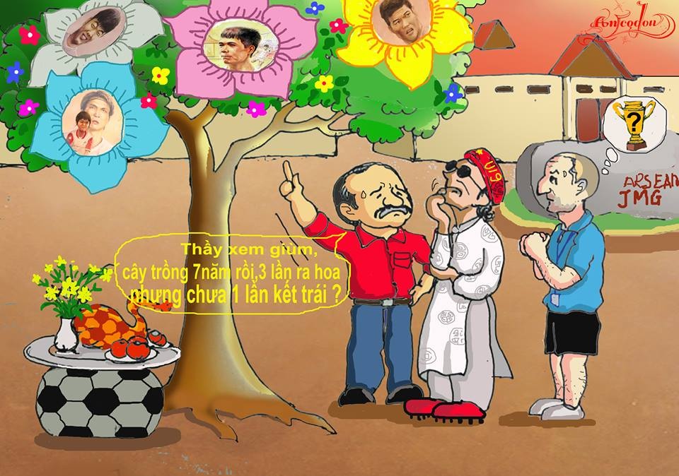 Bo tranh biem hoa U19 HAGL gay sot cong dong mang hinh anh