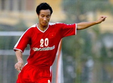 Quốc Vượng thời còn tung hoành trên sân cỏ. Ảnh: Thể thao văn hóa