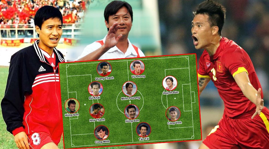 Doi hinh vang cua bong da Viet Nam qua cac ky AFF Cup hinh anh