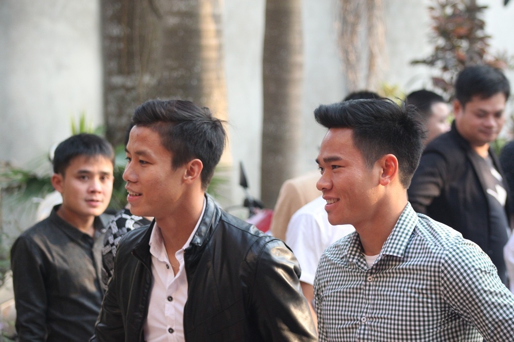 Bộ đôi tuyển thủ Ngọc Hải và Nguyên Mạnh.