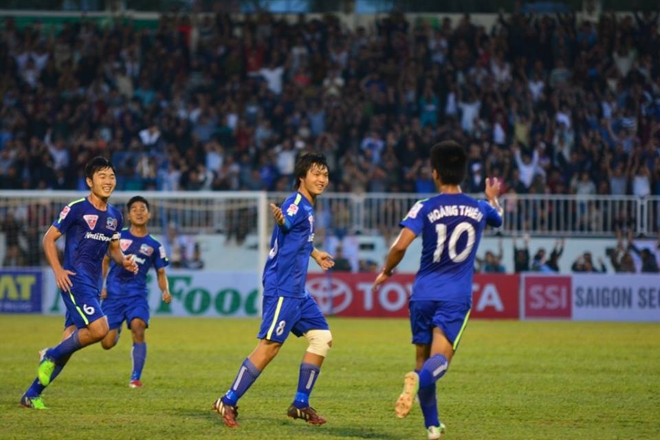 Tuấn Anh đã có trận ra quân ấn tượng cùng đồng đội tại V.League. Ảnh: Lê Ngọc