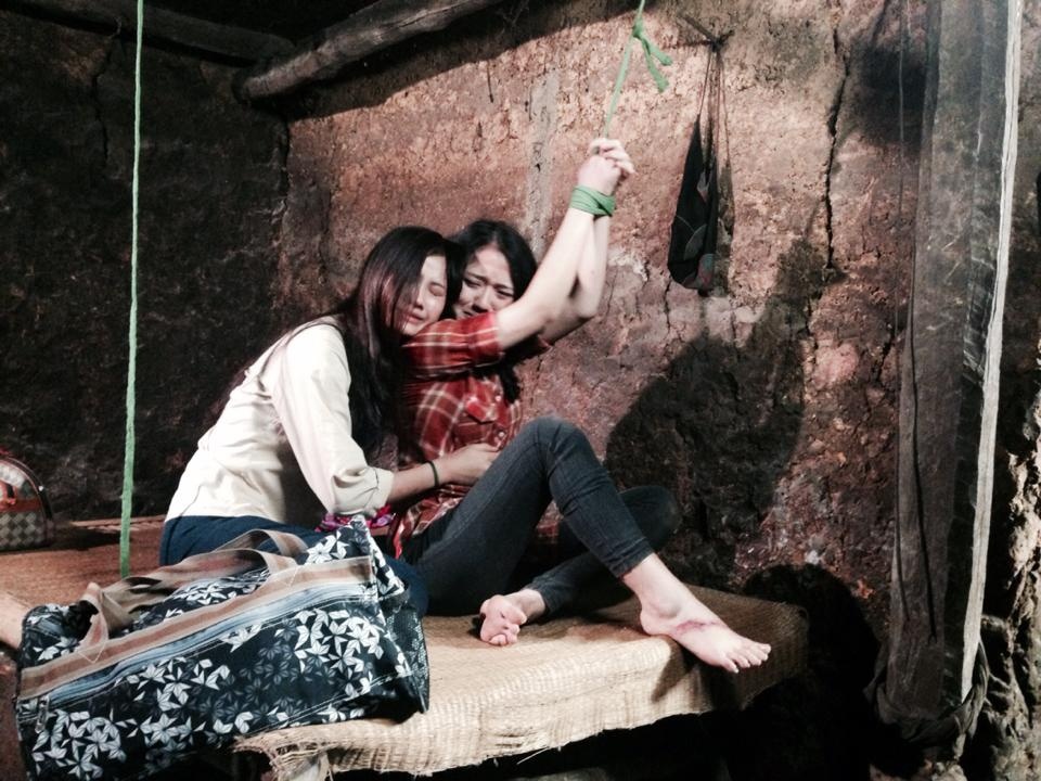 Thu Trang trong một vai diễn. 