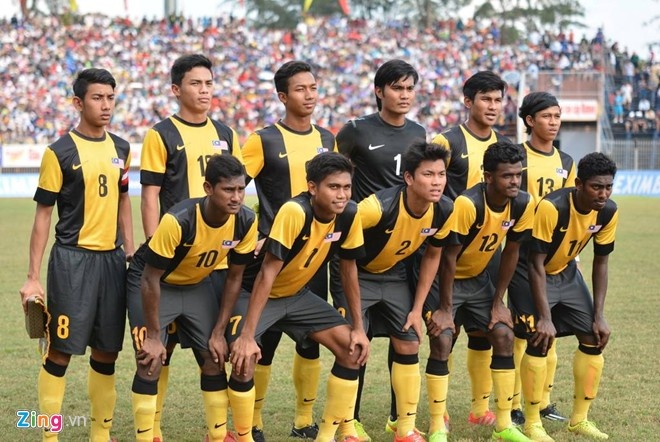 Đội tuyển U21 Malaysia tại giải U21 quốc tế tổ chức ở Cần Thơ năm 2014. Ảnh: Đăng Văn