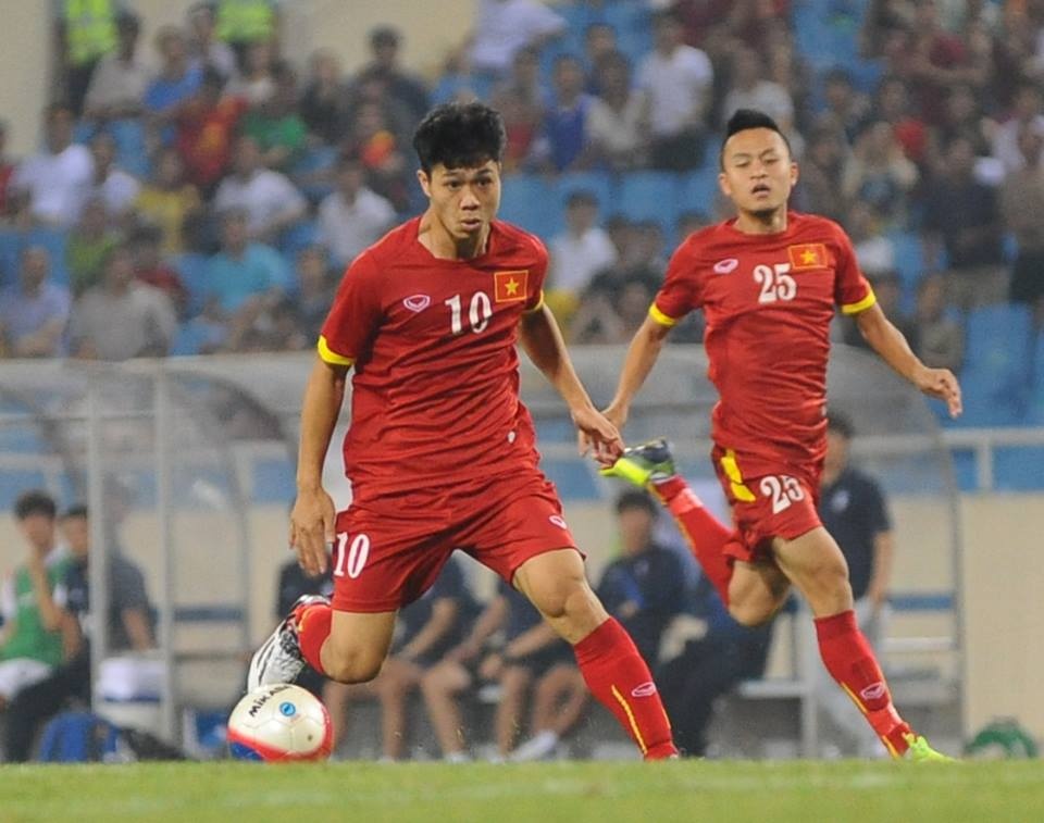 Công Phượng trong trận giao hữu U23 Việt Nam - U23 Hàn Quốc. Ảnh: Tùng Lê