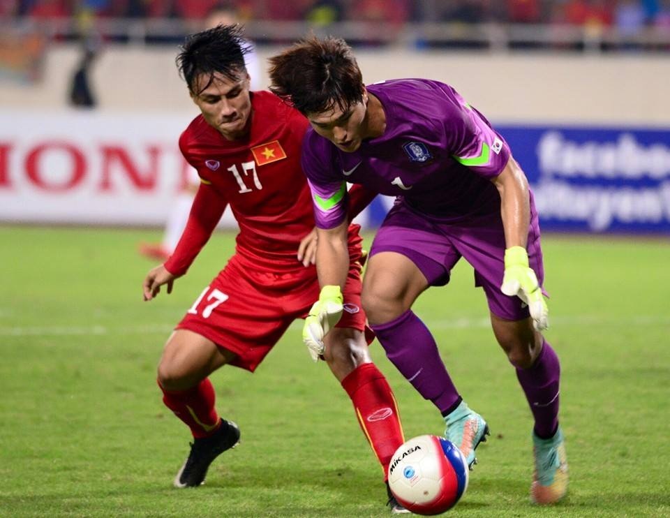 U23 Việt Nam nỗ lực hết mình để chứng minh khả năng. Ảnh: Lê Hiếu