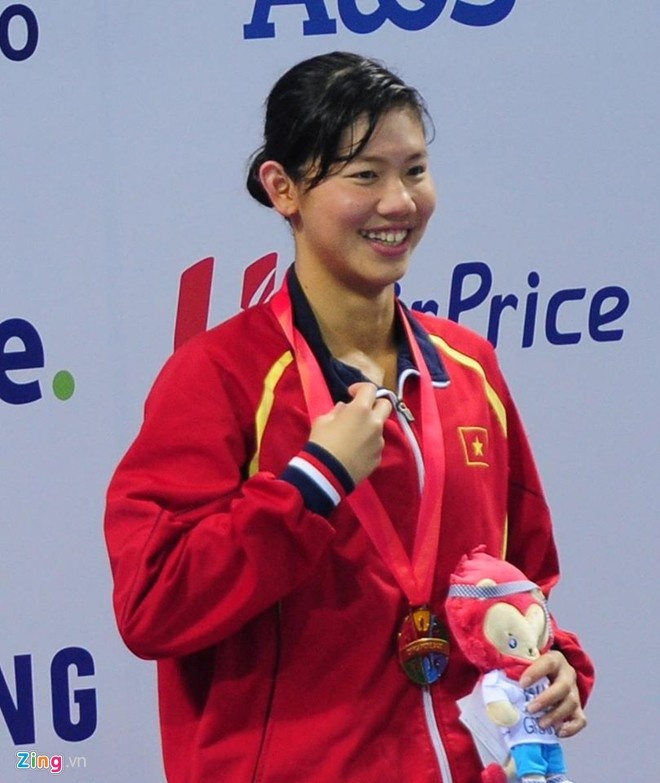 Ánh Viên giành HCV thứ 7 tại SEA Games 28. Ảnh: Anh Tuấn