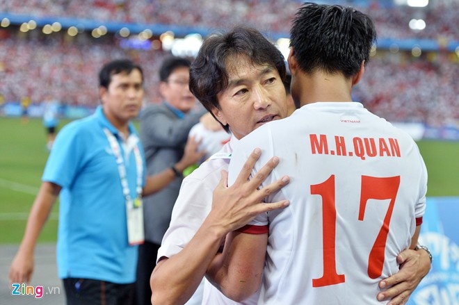 Trong 6 tháng, HLV Miura lần thứ hai thất bại ở một trận bán kết tại sân chơi khu vực. Ảnh: Anh Tuấn