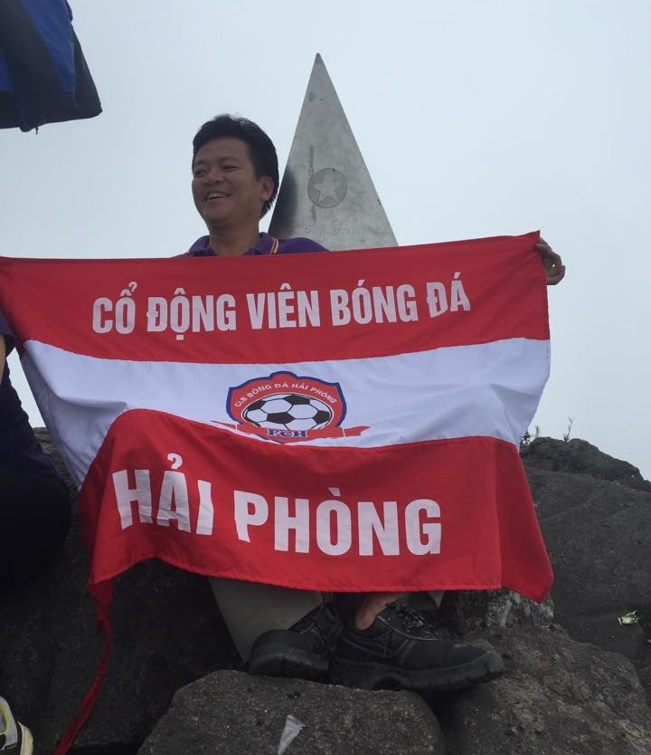 Anh Trần Văn Hoàn hạnh phúc khi hoàn thành tâm nguyện của mình.